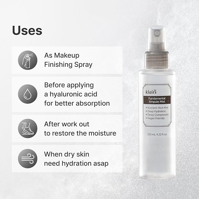 DearKlairs Fundamental Ampoule Mist, 75% Green Tea, Korean Face Toner Spray - Image 4