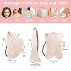 Skin Care Set, 1 Pack 3 in 1 Jade Gua Sha Massager, Guasha Tool - Image 3