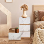 BarberPub Marble Patterned Salon SPA Cabinet, Storage Barber Organizer - Image 2