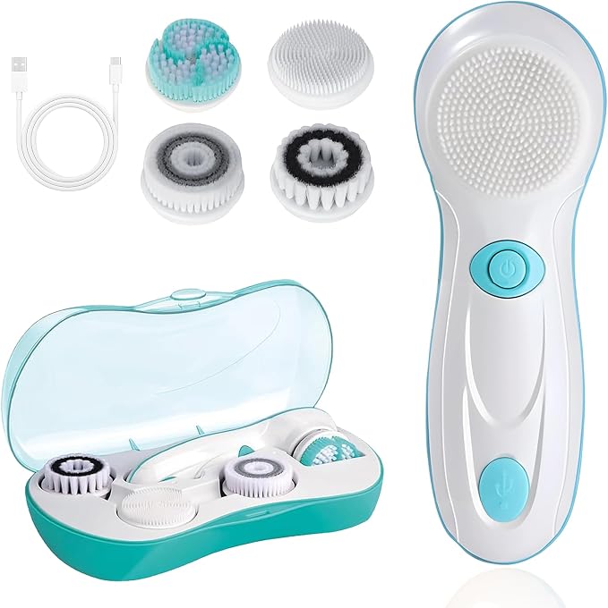Facial Cleansing Brush, Electric Face Scrubber by DotPet