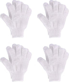 Hotop 4 Pairs Shower Gloves Scrubbing Gloves Dual-Sided Exfoliating Glove Body by HOTOP
