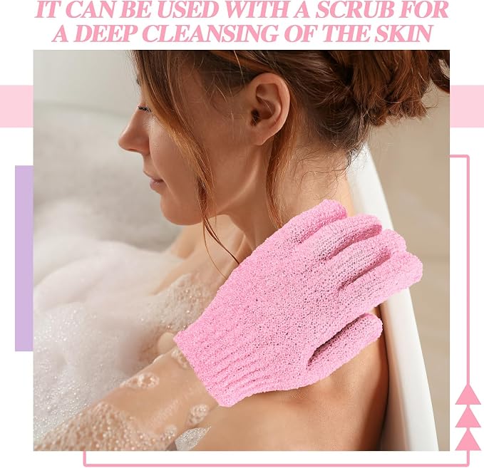 Ramede 30 Pair Exfoliating Glove Double Sided Exfoliating Bath Gloves Pack - Image 3