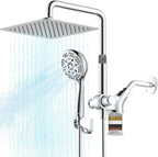 Ryamen Upgraded Dual Shower Heads Combo, 10 inch Filtered Shower Head by Enjoyabeatifullife