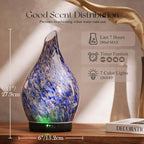 Porseme 280ml Essential Oil Diffuser Glass Color Changing Aroma Air Diffusers - Image 3