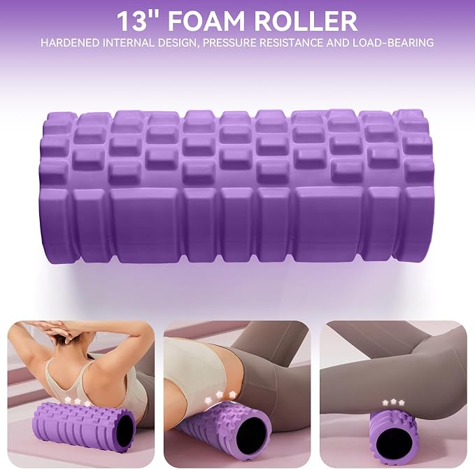 Krightlink 5 in1 Foam Roller Set, High Density Deep Tissue Massager - Image 2