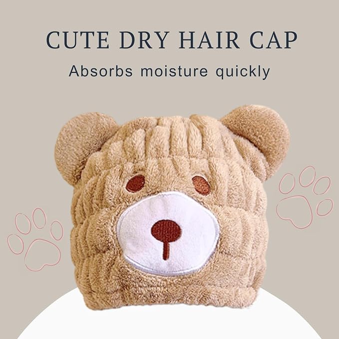 Microfiber Hair Towel Wrap for Kids, Absorbent Quick Girls Boys Hair Drying - Image 3