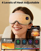 Cordless Heated Eye Mask with 1500mAh Large Battery, 4 Heat Levels & 100% - Image 2