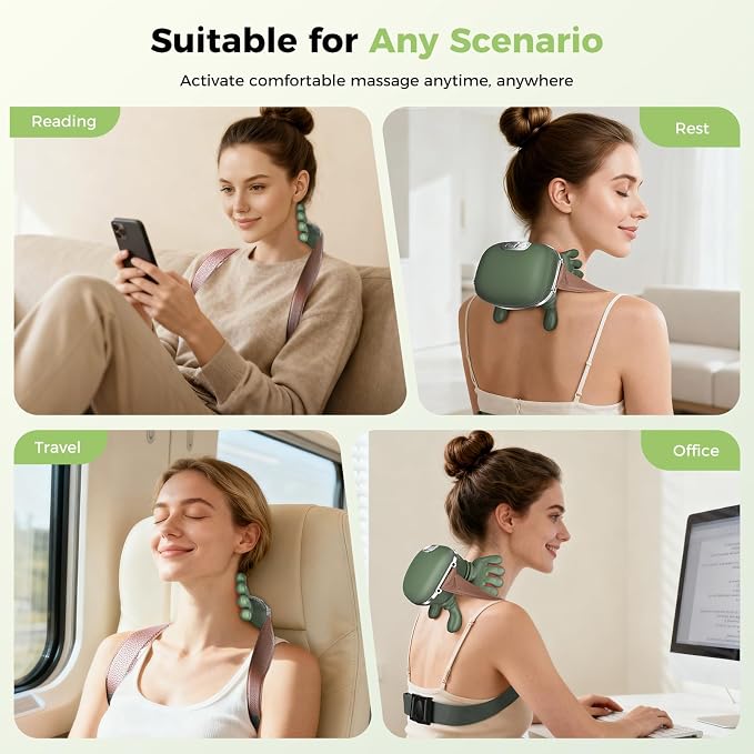 2026 Upgrade Edition 4D Neck and Shoulder Heat Massager, Wireless Portable Neck - Image 7