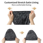 Satin Bonnet Silk Lined Sleep Cap- Adjustable Hair Cover - Image 5