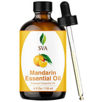 SVA Mandarin Essential Oil – 4 Fl Oz – 100% Natural Mandarin Oil by SVAORGANICS