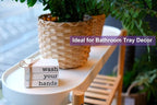 Farmhouse Mini Bookstack for Bathroom Decor Wooden Books for Restroom Shelf - Image 6