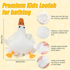 Kids Loofah, Cute Cartoon Animal Kids Bath Sponge - Image 3
