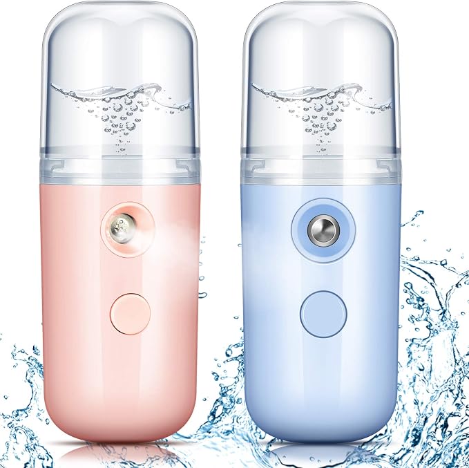 Honoson 2 Pack Nano Facial Mister Spray Bottle Handheld Humidifier Portable by Honoson