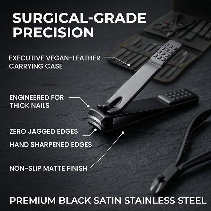 Earth & I Precision-Forged Stainless Steel Manicure Set - Image 4