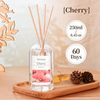 Cherry Diffuser with 10 Fiber Sticks, 6.7 oz Diffusers - Image 2