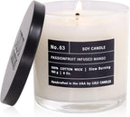 Lulu Candles | Passionfruit Infused Mango | Luxury Scented Soy Jar Candle | by LULUCANDLES