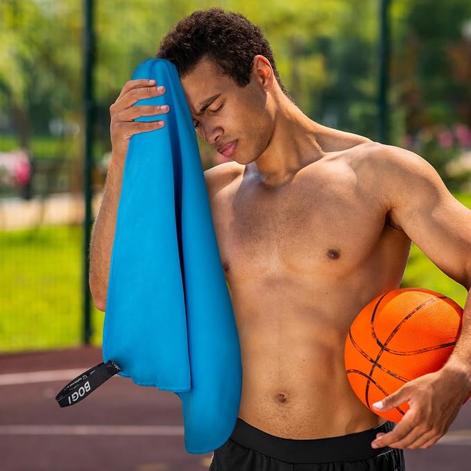 BOGI 4 Pack Microfiber Travel Sports Towel-Quick Dry Towel, Soft Lightweight - Image 6