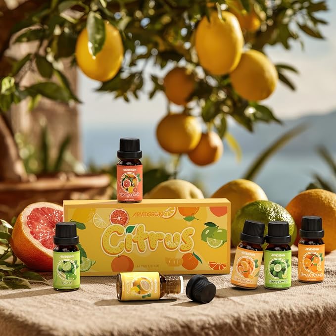 ARVIDSSON Citrus Essential Oils Set, Natural Fruit Essential Oil - Image 2
