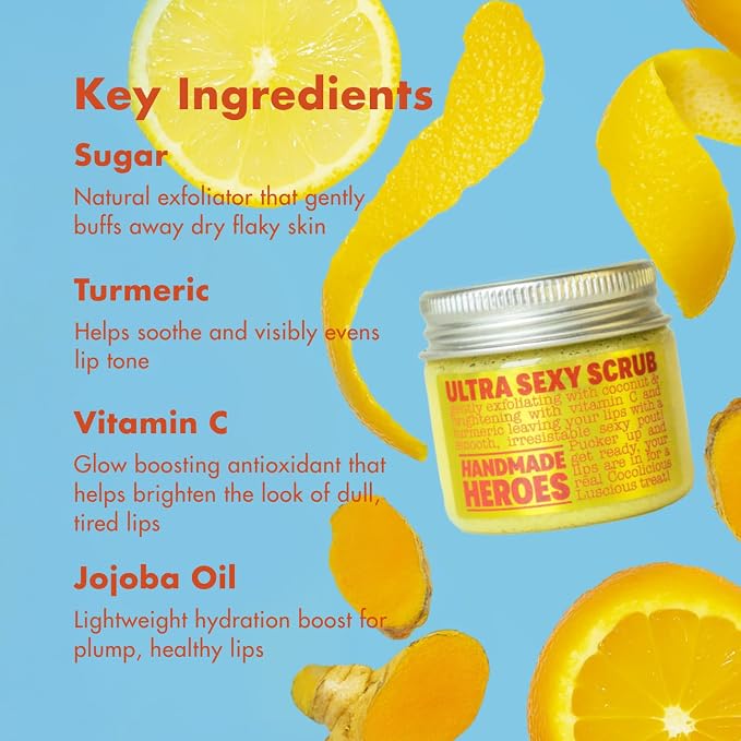 Handmade Heroes Turmeric Lip Scrub - Image 4