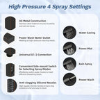 Hibbent 13'' cUPC Certified Shower Head Combo, High Pressure 5-spray Rainfall - Image 3