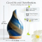 Porseme 280ml Essential Oil Diffuser Glass Color Changing Aroma Air Diffusers - Image 3