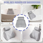 Silicone Bath Pillow, Upgraded Bath Pillows - Image 9