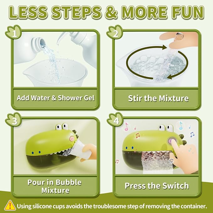 Lehoo Castle Baby Bath Toys, Bath Bubble Machine - Image 5