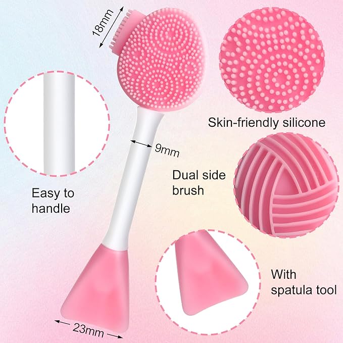 MUIIGOOD Silicone Face Scrubber Face Mask Brush Exfoliating Lip Cleansing - Image 6