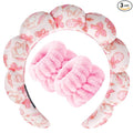 Zkptops Spa Headband for Washing Face Wristband Set Sponge Makeup Skincare by ZKPTOPS