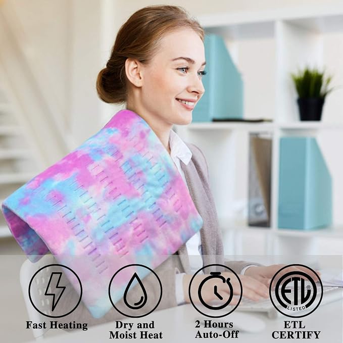 ZXU Pink Heating Pad XL King Size - Image 4