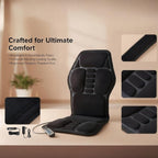 Back Massager with Heat, Vibration Massage Seat Cushion with 8 Massage Nodes & - Image 4