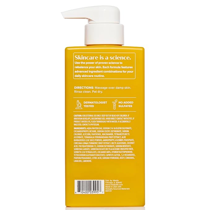 MEDIX 5.5 Radiant Glow Vitamin C Body Wash W/ Niacinamide | Citrus Scented - Image 9