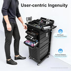 Beauty Rolling Trolley Cart Equipment Mobile Salon Spa Service Cart - Image 5