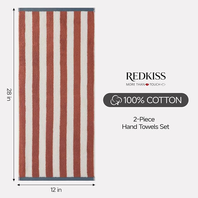 REDKISS 2-Pack Luxury Hand Towels - Image 3