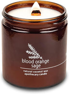 Hemlock Park Blood Orange Sage Apothecary Hand-Poured Scented Candle | by HemlockPark