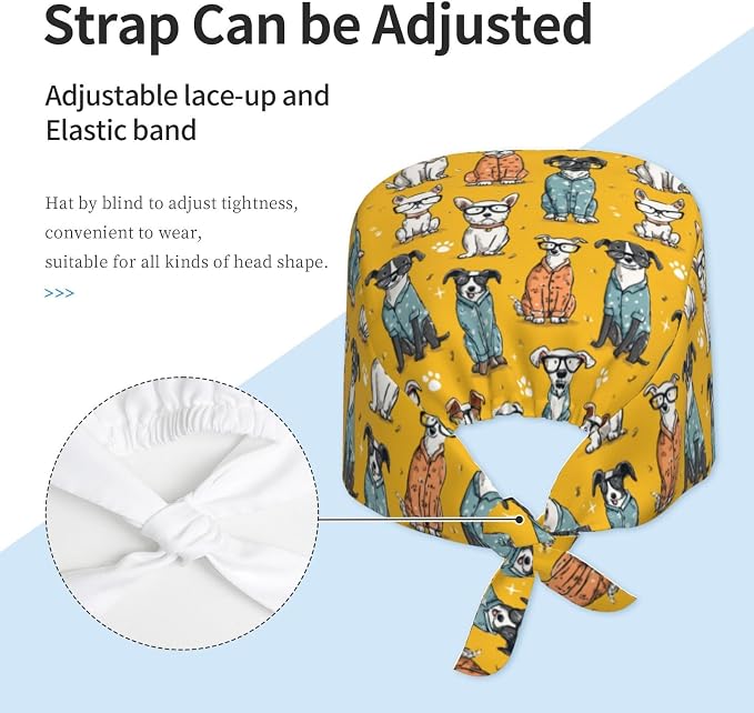 Alligator Ice Cream Working Cap, Scrub Cap - Image 4