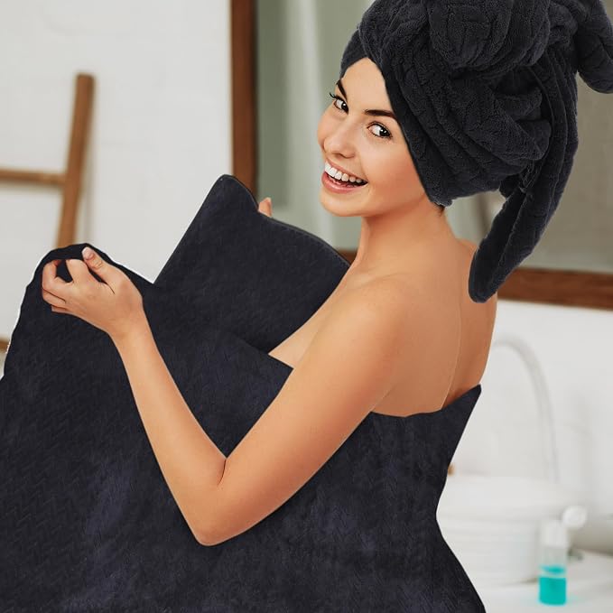 SmoothNovelty 16 Pack Microfiber Bath Towels Bulk 27'' x 60'' Oversized Size - Image 6