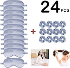 24Pcs Satin Eye Mask Silk Sleep Masks Silky Eyes Cover Blackout Blindfold - Image 4