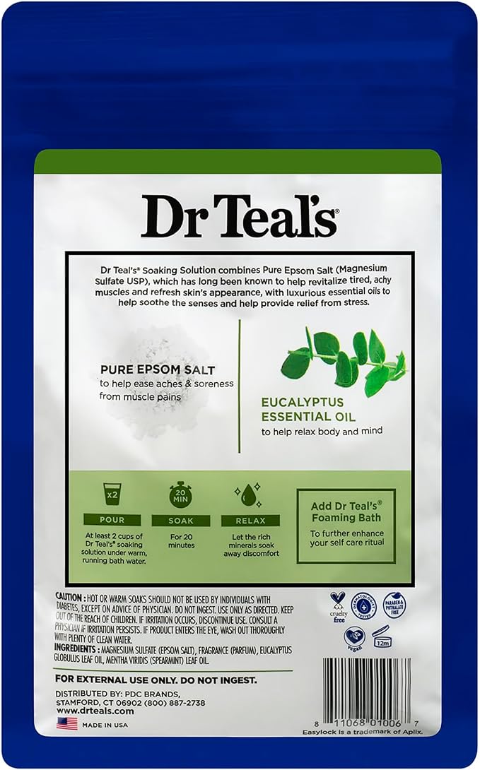 Dr Teal's Epsom Salt Magnesium Soak, Relax & Relief - Image 3