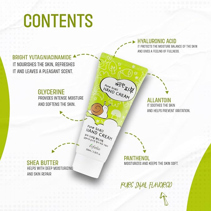 esfolio Pure Skin Snail Hand Cream – Deep Moisturizing & Restoring Hand Lotion - Image 9