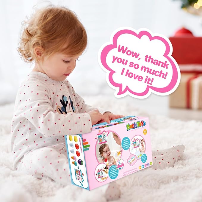 Gretex Toddler Bath Toys for 3 4 5 6 7 8 Years Old Girls, Bubble Ice Cream - Image 9
