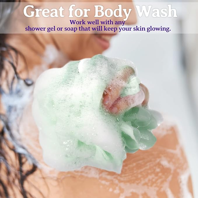 Umigy 36 Pcs Bath Sponge Shower 40g Loofahs Bulk Bath Luffas Exfoliating Body - Image 4