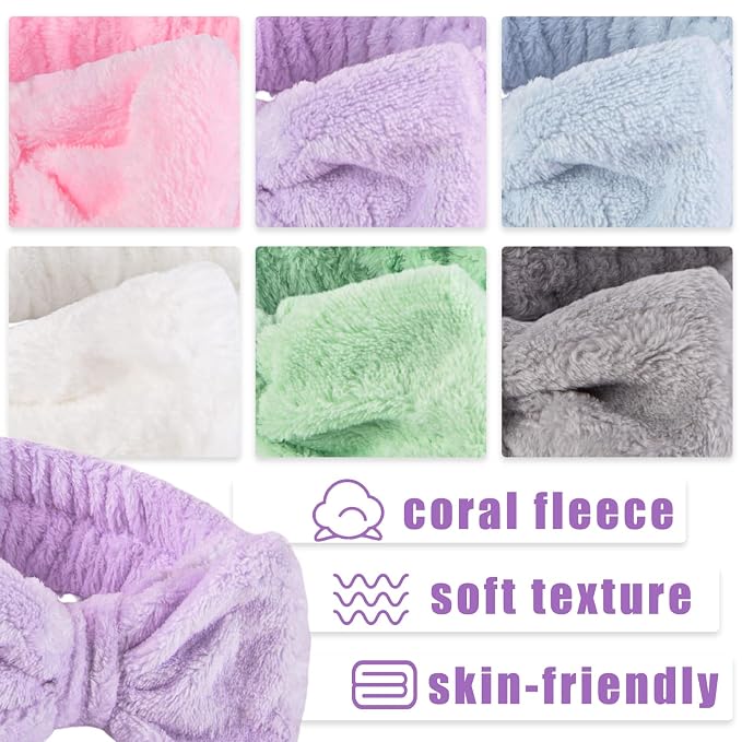 Shindel 6Pack Spa Headbands, Skincare & Makeup Headbands - Image 3