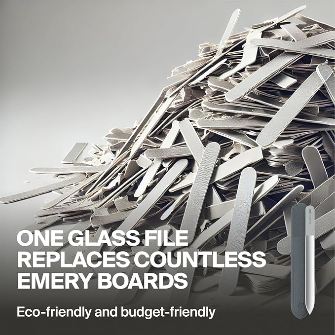 GERMANIKURE Glass Nail File in Cork Sleeve - Image 2