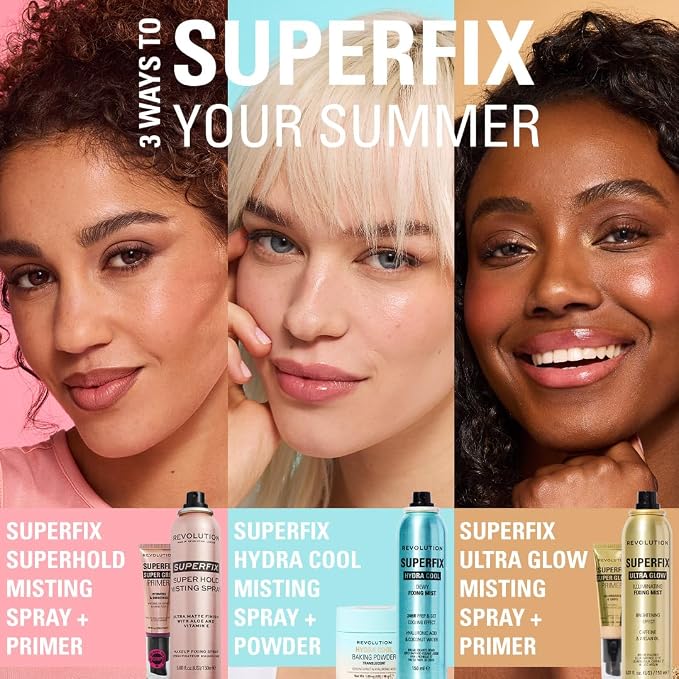 Revolution Beauty London, Superfix Misting Makeup Setting Spray, Ultra Matte & - Image 6