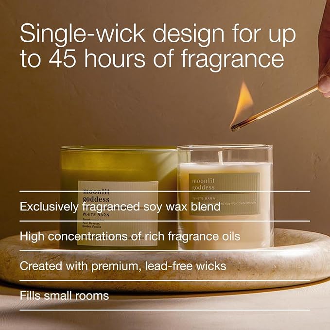 Bath & Body Works Single Wick Candle, Moonlit Goddess Candle, Long-Lasting Burn - Image 4