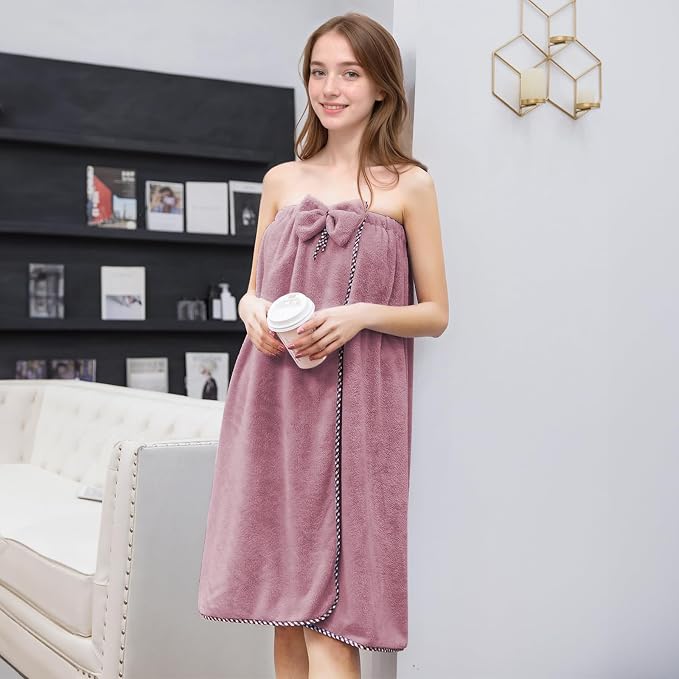 GOSCHE Towel Wrap for Women, Adjustable Shower Wrap Towel - Image 7