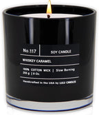 Lulu Candles | Whiskey Caramel | Smells Woody & Sweet | Luxury Scented Soy Jar by LULUCANDLES
