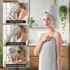REDKISS Gray Bath Towels Set 8 Piece - Image 4