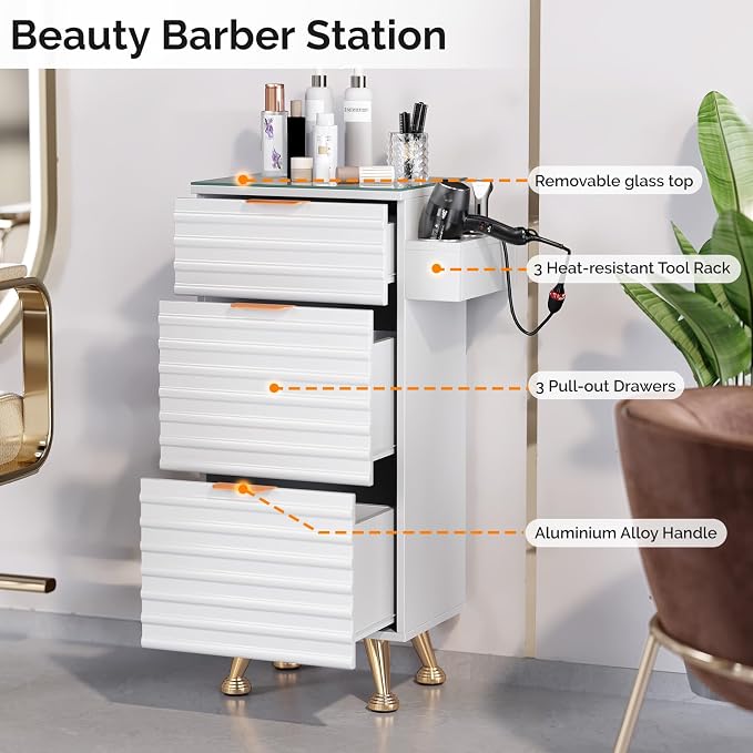 OmySalon Salon Stations for Hair Stylist, Barber Station - Image 3